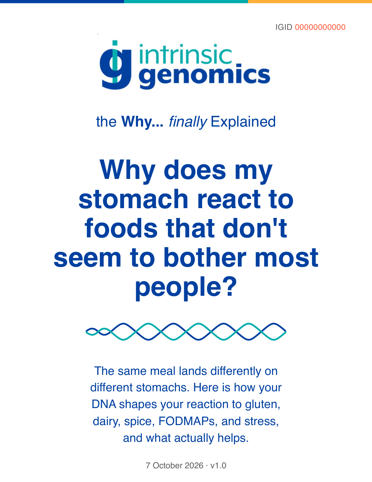 Why does my stomach react to foods that don't seem to bother most people? report cover