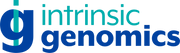 Intrinsic Genomics logo with blue and teal colors