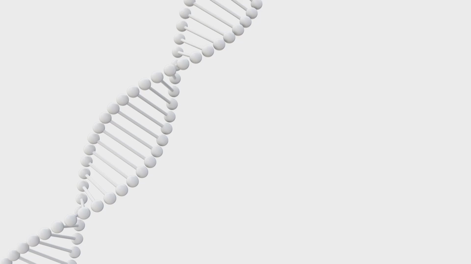 Video of a DNA double helix rotating in the background
